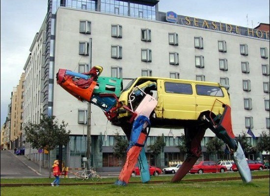 Корова из автомобиля